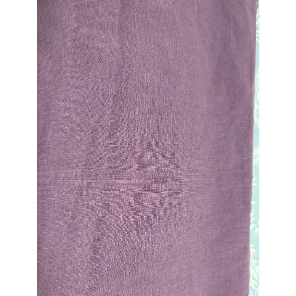 Dress Barn Women Sz 16W Purple Silk-Linen Pockets Highrise Lightweight Pants - Picture 10 of 10